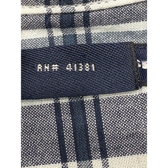 Ralph Lauren Sport Shirt Womens Size 8 Slim Fit Blue White Plaids Long Sleeve - Picture 14 of 15